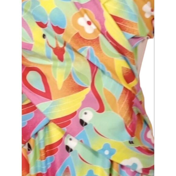 NWOT full piece bathing suit , multi colored size S - Picture 3 of 5